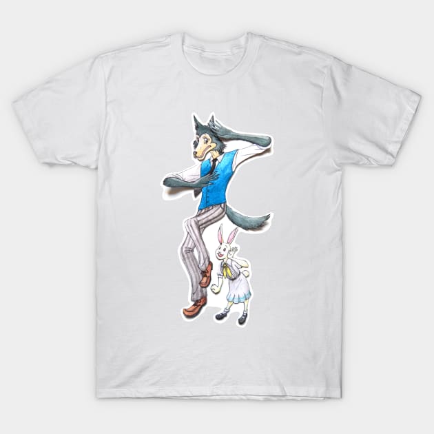 Beastars Legosi and Haru T-Shirt by chikoristore